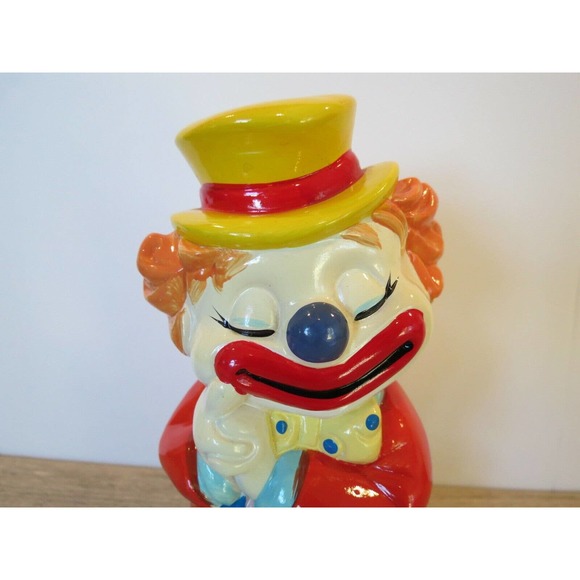 Vintage 1985 Del Monte Big Top Bonanza Clown Coin Bank Plastic Promo Advertising - Picture 3 of 11